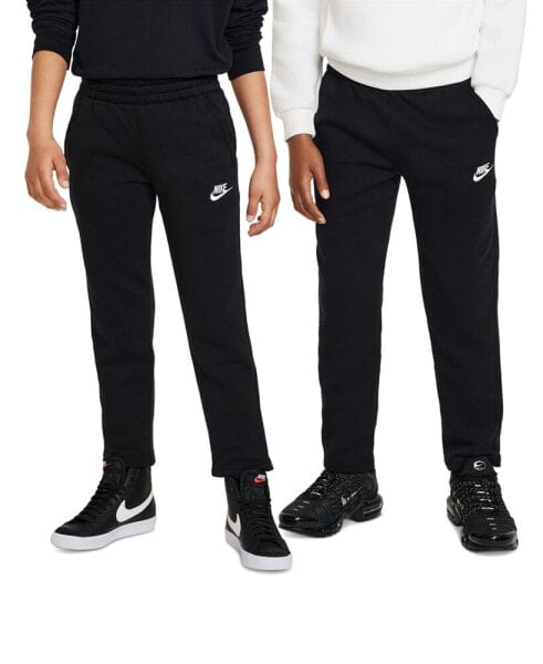 Бриджи для малышей Nike Big Kids Sportswear Club Fleece Open-Hem Pants