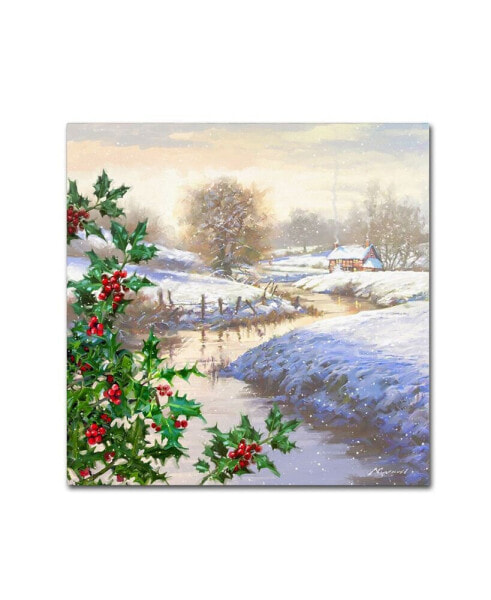 The Macneil Studio 'Christmas Stream' Canvas Art - 18" x 18"