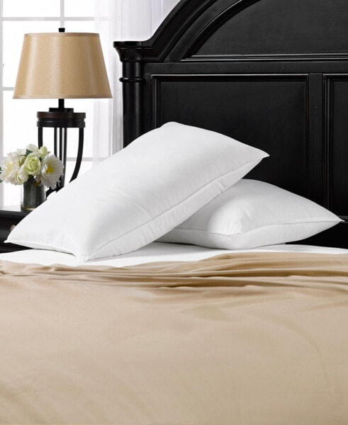 Signature Plush Allergy-Resistant Medium Density Down Alternative Pillow, Queen - Set of 2