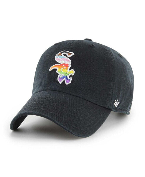 Men's Black Chicago White Sox Team Pride Clean Up Adjustable Hat