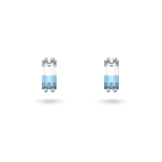 Swarovski Damen Ohrringe Ohrstecker Stilla Kissenschliff, Blau, Rhodiniert 5639132