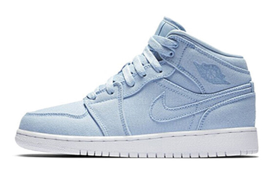 Jordan Air Jordan 1 Mid Easter Blue 中帮 复古篮球鞋 GS 蓝色 / Кроссовки Jordan Air Jordan 554725-425