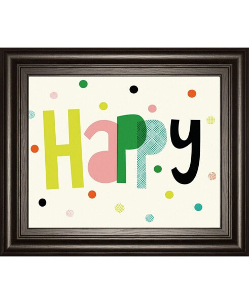 Happy by Sophie Ledesma Framed Print Wall Art, 22" x 26"