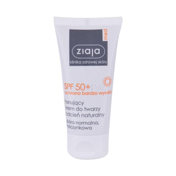 Ziaja Med Protective Tinted SPF50+ 50 ml sonnenschutz fürs gesicht für Frauen