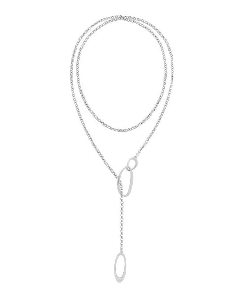 Calvin Klein women's Stainless Steel Oval Chain Necklace