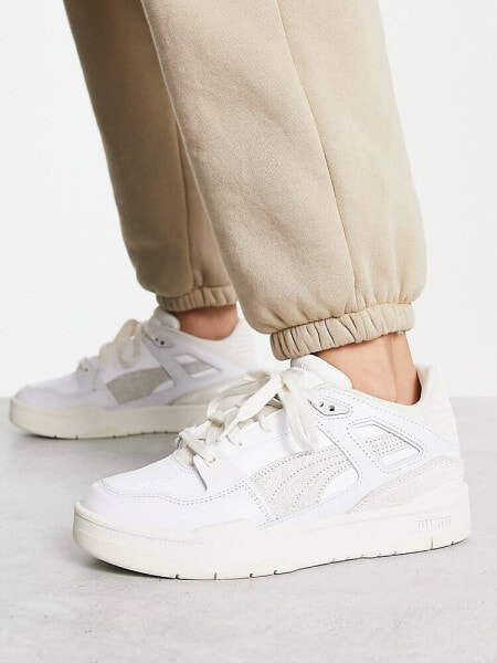 Puma Slipstream textured neutral trainers in white