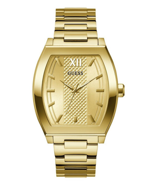 Men's Analog Gold-Tone 100% Steel Watch 42mm