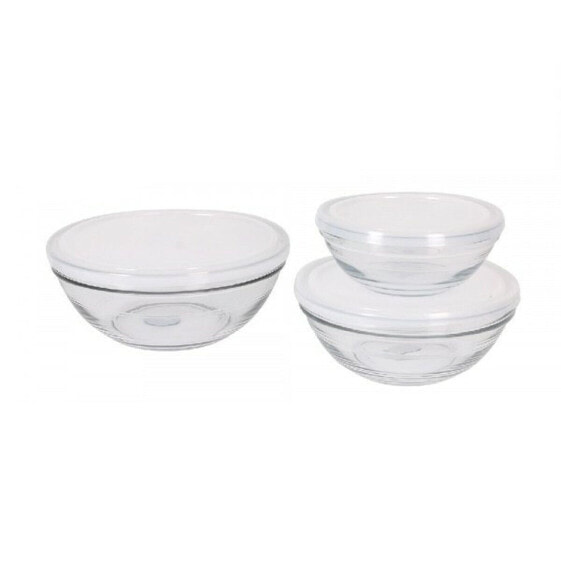 Набор посуды столовой Duralex Lys Прозрачный с крышкой 3 предмета