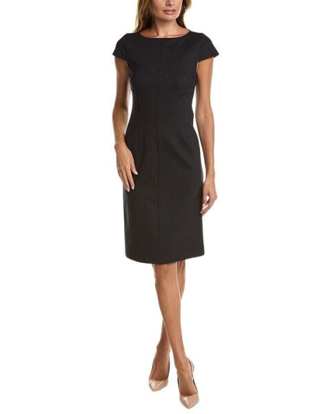 Brooks Brothers Ponte Sheath Dress Women's Black 14