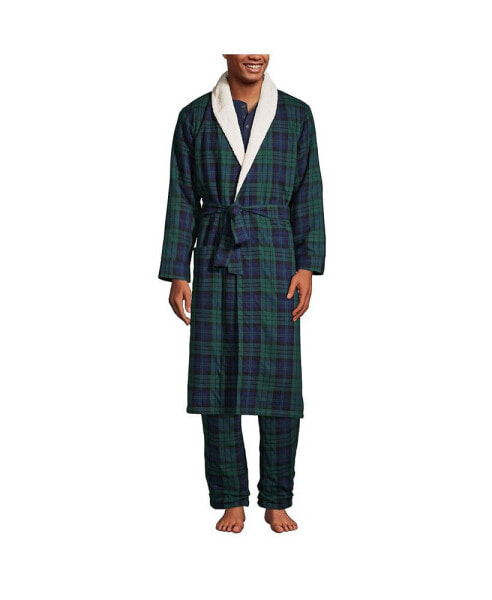Халат Lands' End High Pile Fleece Lined Robe