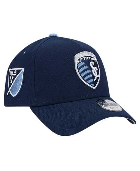 Men's Navy Sporting Kansas City 2024 Kick Off Collection 9FORTY A-Frame Adjustable Hat