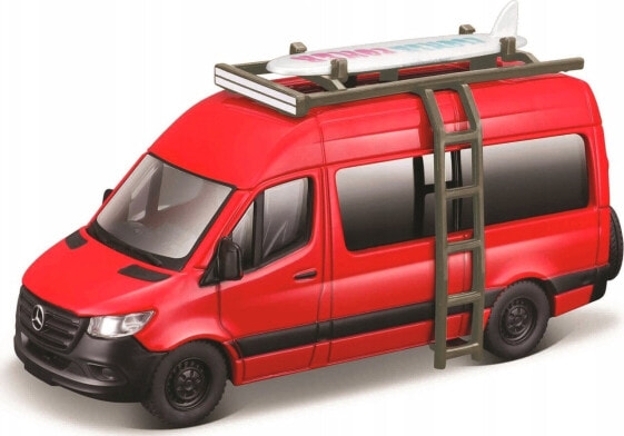 Maisto MAISTO 21236-43 Mercedes Benz Sprinter 4,5" Camper Weekenders czerwony