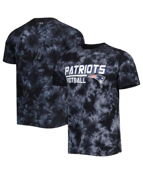 Men's Black New England Patriots Recovery Tie-Dye T-shirt