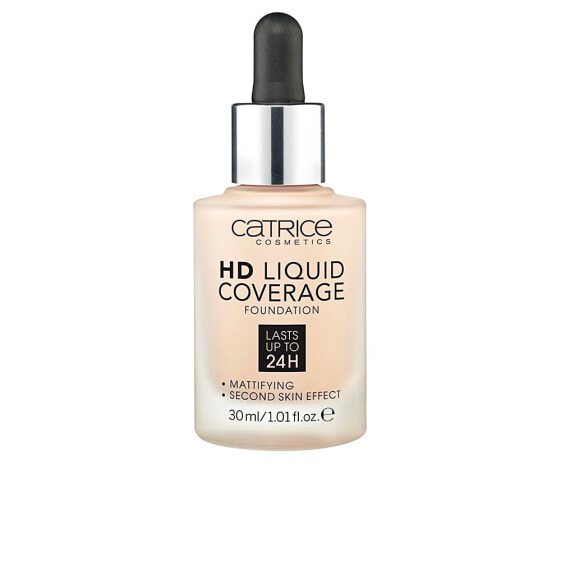 HD LIQUID COVERAGE FOUNDATION lasts up to 24h #010-light beige 30 ml