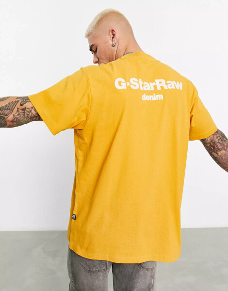 G-Star – Photographer – Locker geschnittenes T-Shirt in Orange