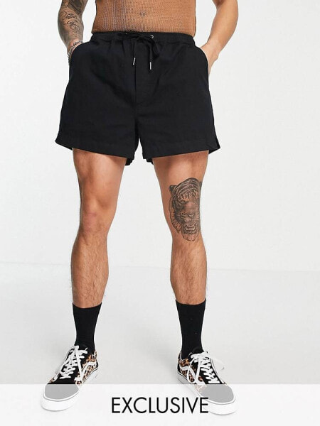 Reclaimed Vintage inspired chino short in black