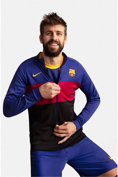 Толстовка Nike Fc Barcelona Slim Fit Kesim Eşofman Ceketi CI9248-455