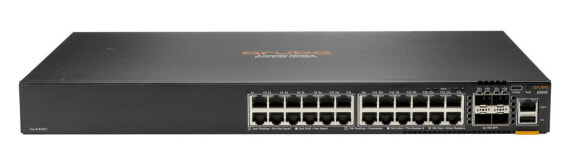 HPE CX 6200F 24G Class-4 PoE 4SFP+ 370W - Managed - L3 - Gigabit Ethernet (10/100/1000) - Power over Ethernet (PoE) - Rack mounting - 1U