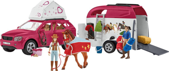 Игровой набор Schleich Adventure with car and horse trailer (Приключение с машиной и прицепом для лошадей)