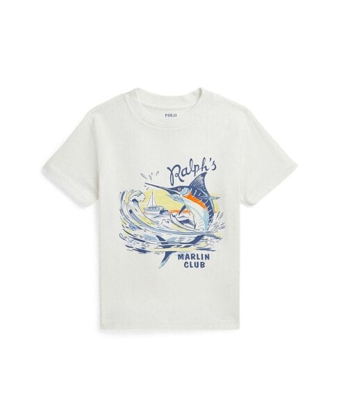 Toddler and Little Boy Marlin-Graphic Cotton Jersey Tee