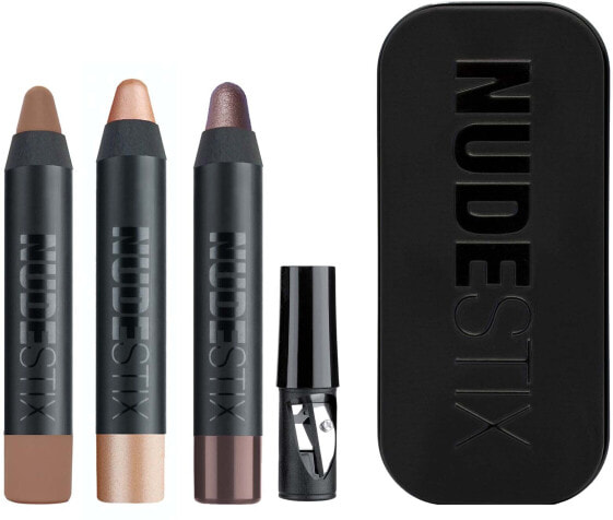 Яркие нюдовые тени для глаз Nudestix Bright Nude Eyes