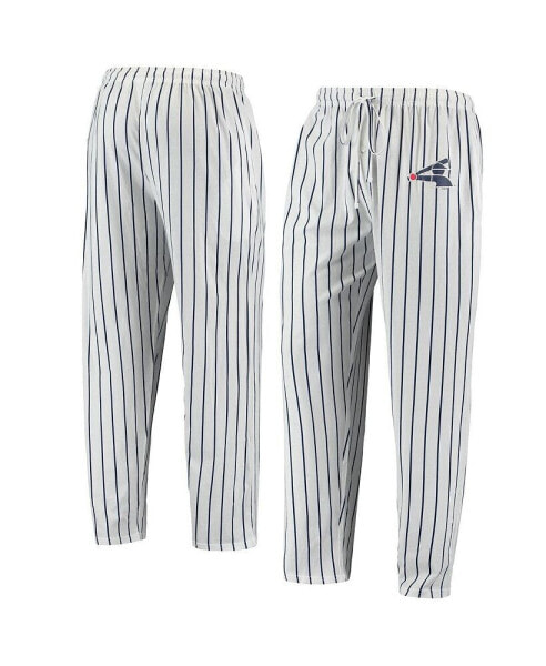 Men's White, Navy Chicago White Sox Logo Vigor Pinstripe Pants