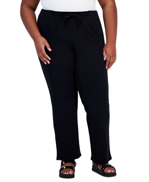 Trendy Plus Size Straight-Leg Pants