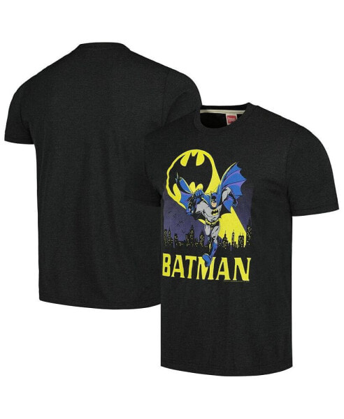 Men's and Women's Charcoal Batman Graphic Tri-Blend T-shirt