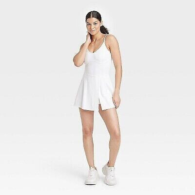 Women's Corset Detail Active Dress - JoyLab White XS