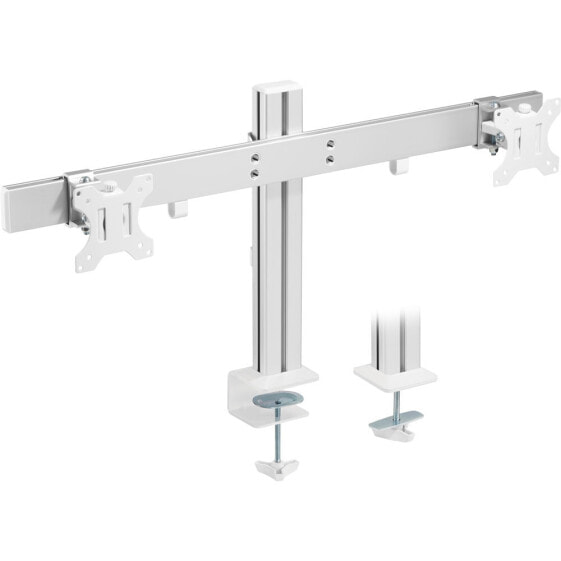 InLine Aluminium monitor desk mount for 2 monitors up to 32" - 8kg