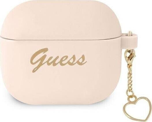 Guess Etui ochronne Silicone Charm Collection do AirPods 3 GUA3LSCHSP różowe