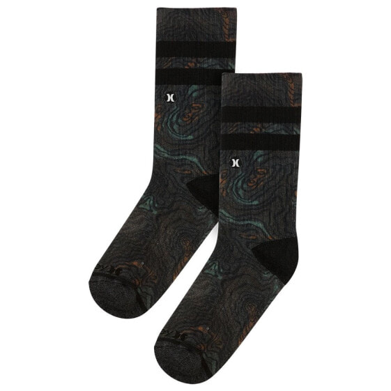 HURLEY Fashion Extended Terry crew socks