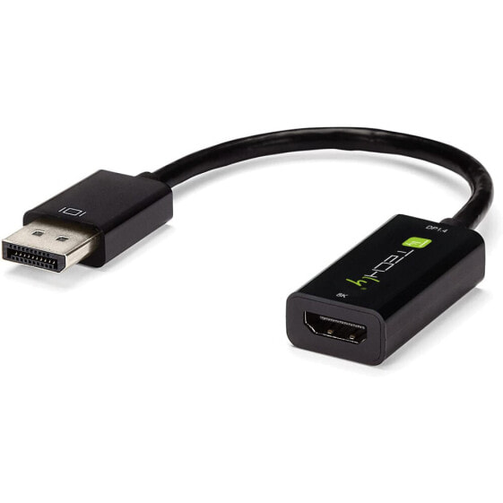 IC Intracom Adapter DisplayPort M 1.4 auf HDMI F aktiv 8K schwarz - Adapter - Digital/Display/Video