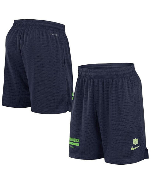 Men's College Navy Seattle Seahawks 2024 Sideline Performance Mesh Shorts