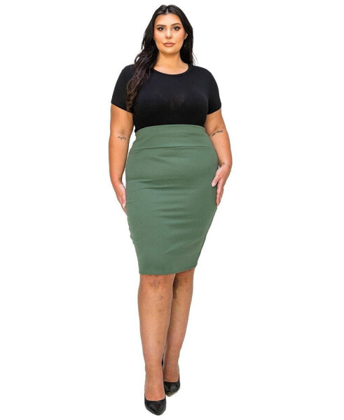 Plus Size Molly Pencil Skirt