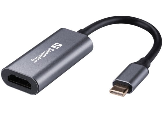 SANDBERG USB-C to HDMI Link 4K/60 Hz - USB Type-C - HDMI - Male - Female - 1920 x 1080 (HD 1080) - 2048 x 1152 - 1080p