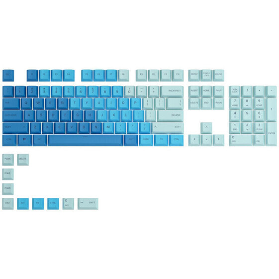 Glorious GPBT Keycaps - 114 PBT Tastenkappen, ANSI, US-Layout, Caribbean Ocean