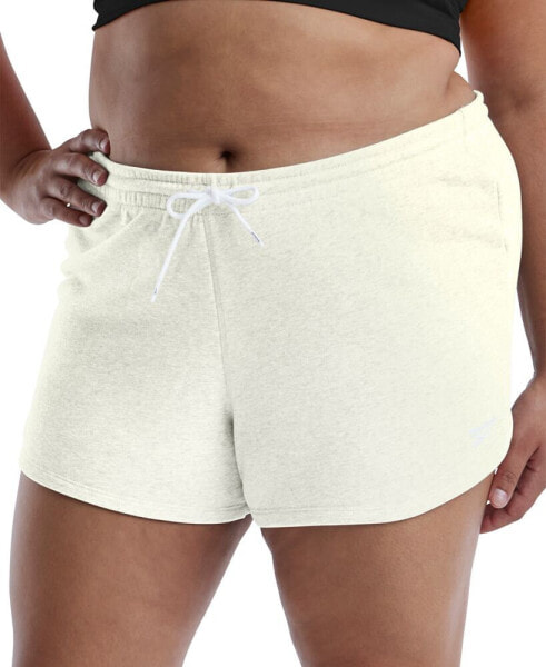Plus Size Active Identity French Terry Pull-On Shorts