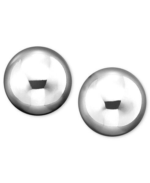 Gold Ball Stud Earrings (6mm) in 14k Yellow, White or Rose Gold