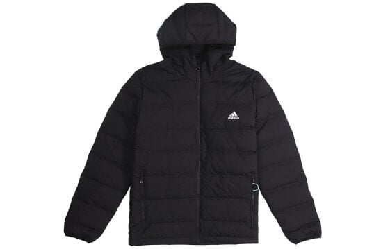 Черный мужской пуховик Adidas Helionic Ho Jkt