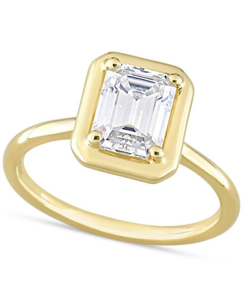 Кольцо Macy's Moissanite Bezel  10k Gold