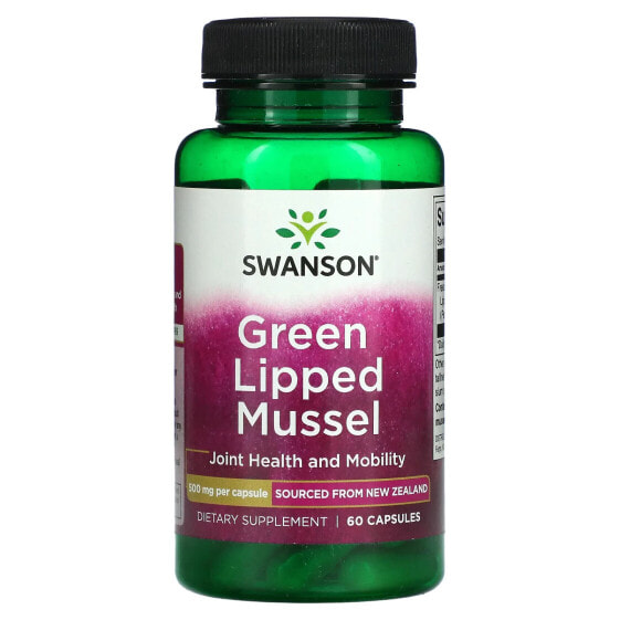 Витамины и БАДы Swanson Мидии зеленогубые, 500 мг, 60 капсул