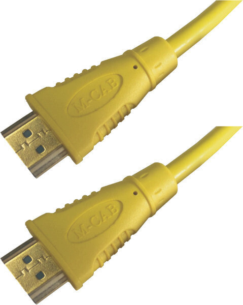 M-CAB 7000996 - 2 m - HDMI Type A (Standard) - HDMI Type A (Standard) - 3D - Audio Return Channel (ARC) - Yellow