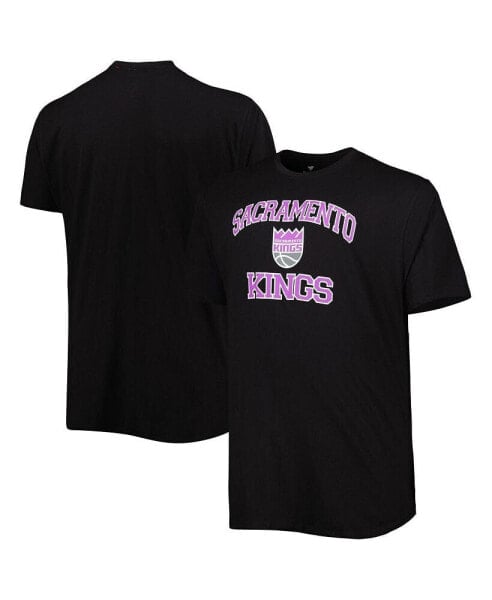 Men's Black Sacramento Kings Big and Tall Heart and Soul T-shirt