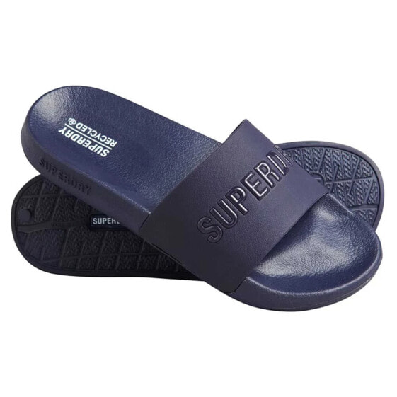 SUPERDRY Code Logo Vegan Pool Slides