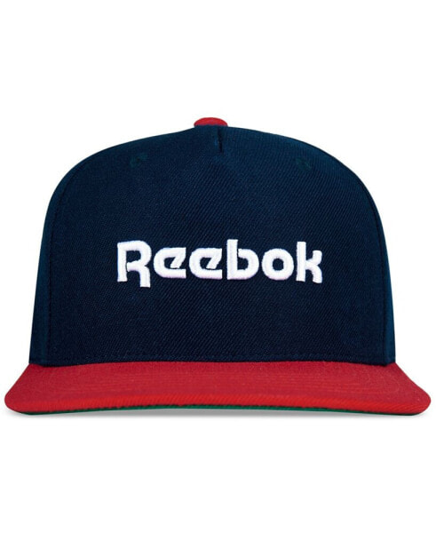 Men's Logo Embroidered Flat-Brim Snapback Hat
