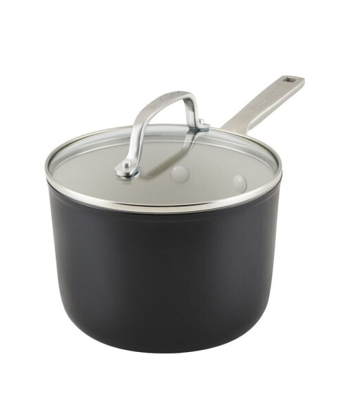 Hard Anodized Ceramic Nonstick 3 Quart Saucepan