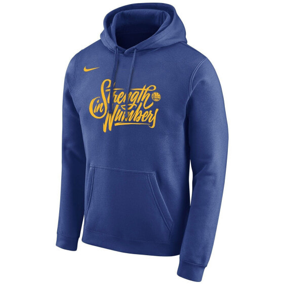 [M31314-BLUE] Mens Nike NBA Golden State Warriors Strength In Numbers Hoodie