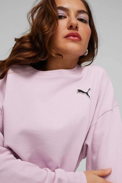 BETTER ESSENTIALS Crew TR Lila Kadın Sweatshirt