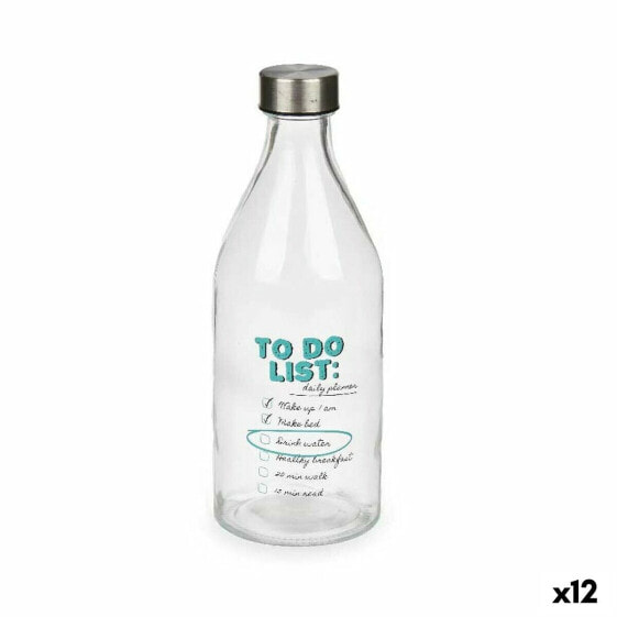 Bottle To Do List Glass 1 L (12 Units)